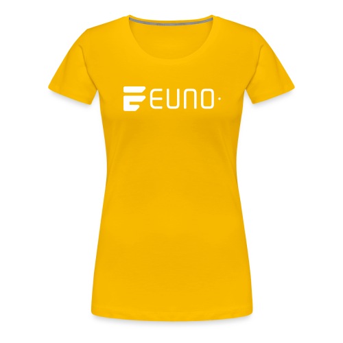 EUNO LOGO LANDSCAPE WHITE - Women's Premium T-Shirt