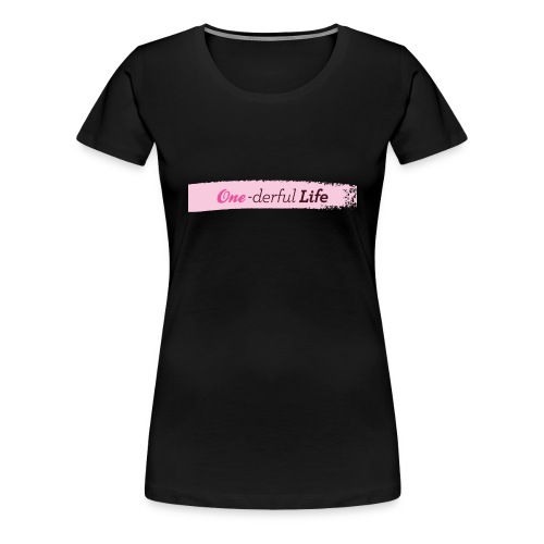 One-Derful Life Paint Swoosh Logo - Women's Premium T-Shirt