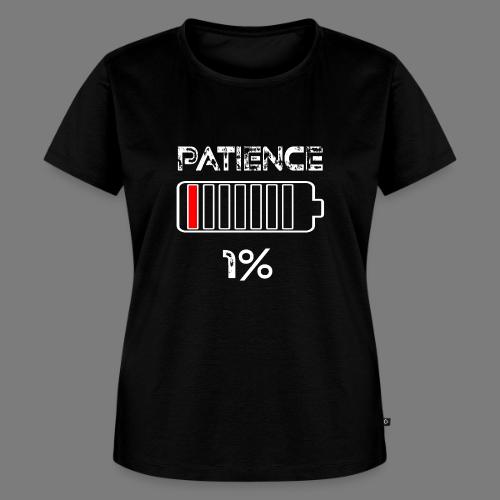 Patience 1% battery Funny saying - Women's Premium T-Shirt