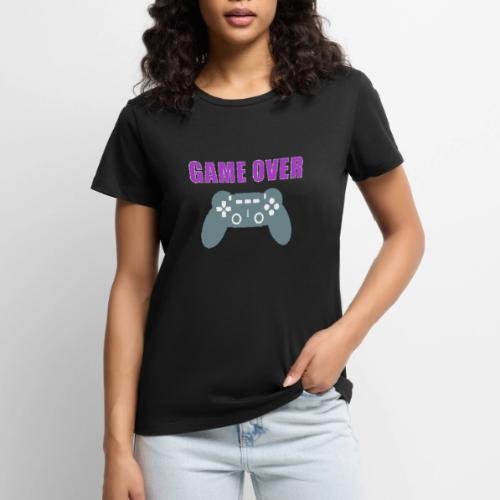 Game Over Gamer Controller Design - Women's Premium T-Shirt
