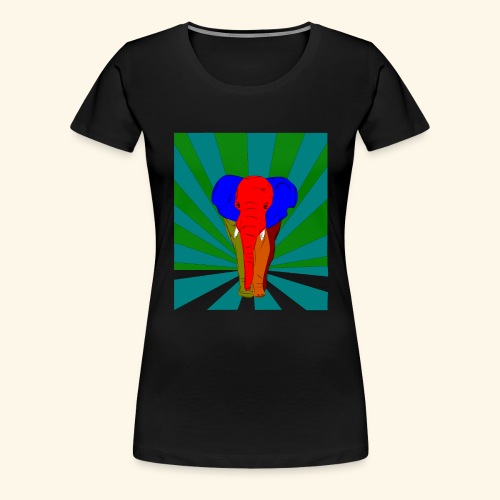 marching elephant colours - Women's Premium T-Shirt