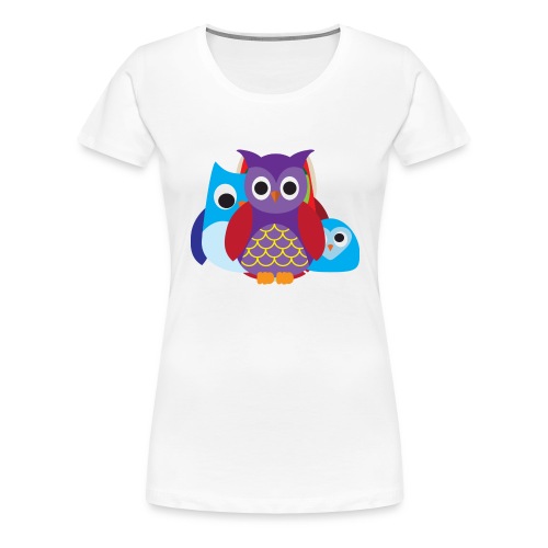 Cute Owls Eyes - Women's Premium T-Shirt