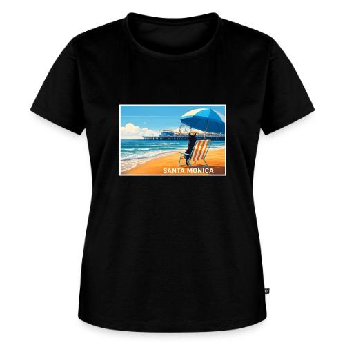 Santa Monica Beach Cat - Women's Premium T-Shirt