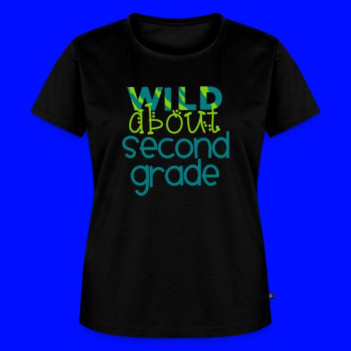 Wild About Second Grade Funky Teacher T-shirt - Women's Premium T-Shirt