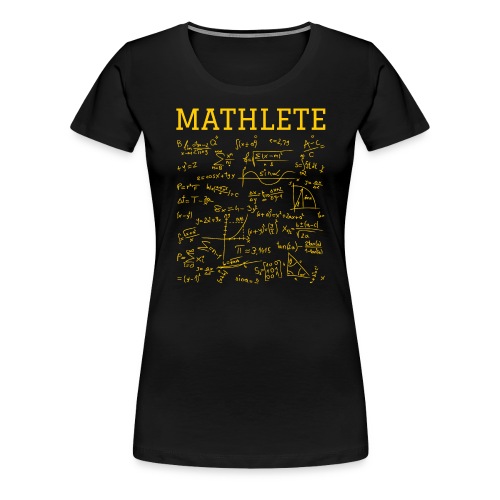 MATHLETE | Math Formula (Yellow Maize version) - Women's Premium T-Shirt