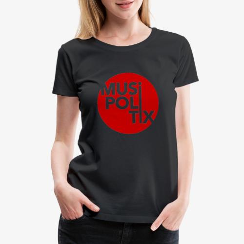 MUSiPOLiTiX logo (red) - Women's Premium T-Shirt
