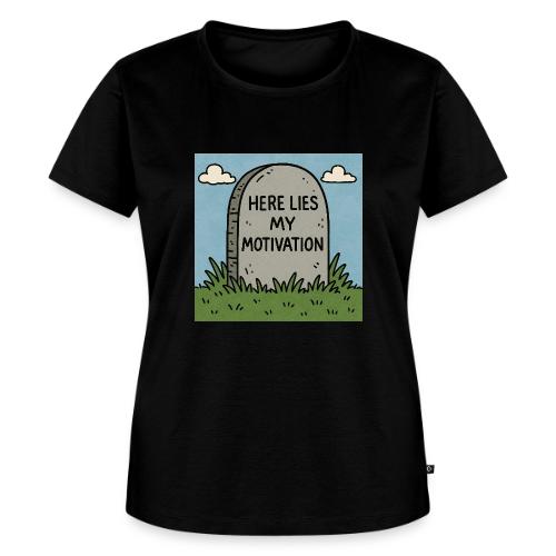 Motivations Cartoon Tombstone - Women's Premium T-Shirt