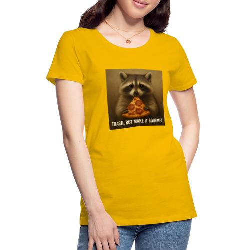 Gourmet Pizza Raccoon - Women's Premium T-Shirt