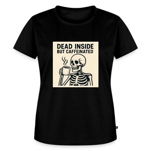 Skeleton Sipping Coffee - Women's Premium T-Shirt