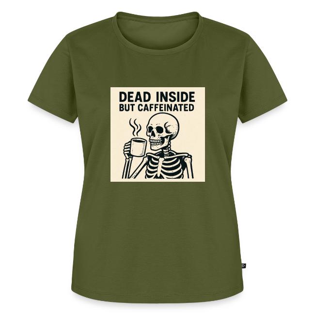 Skeleton Sipping Coffee