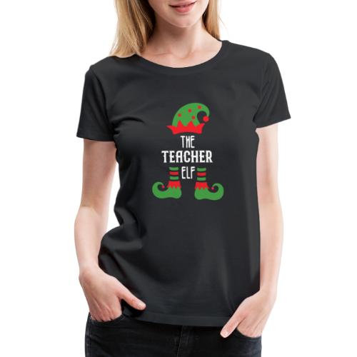 Teacher Elf Family Matching Christmas Group Gift P - Women's Premium T-Shirt