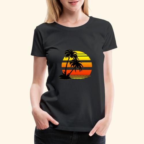 Summer Surfer California Sunset - Women's Premium T-Shirt