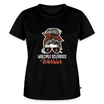 Multiple Sclerosis Warrior - Women's Premium T-Shirt - black - Front - Selfina (174cm)