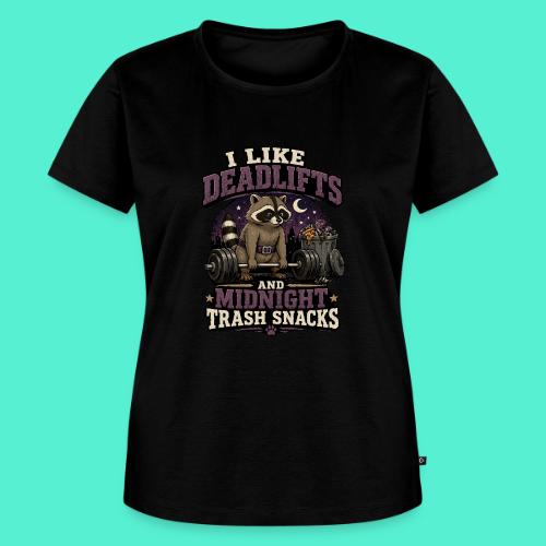 I like deadlifts and trash midnight snacks - Women's Premium T-Shirt