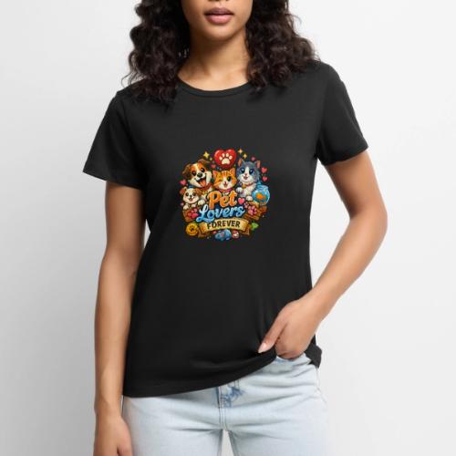 Pet Lover Forever Cute Cats & Dogs - Women's Premium T-Shirt