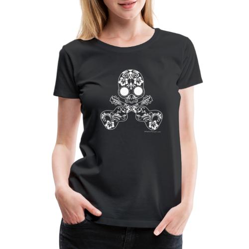 Candy Skull & Cross Uke - Women's Premium T-Shirt