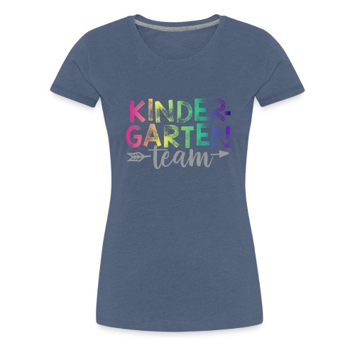 Kindergarten Team Teacher T-Shirts Rainbow - Women's Premium T-Shirt