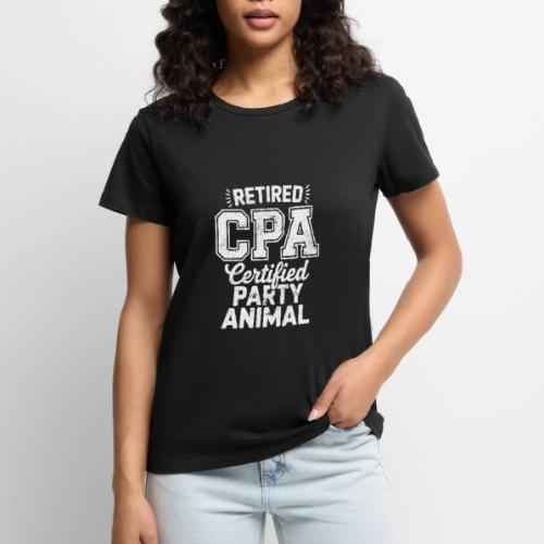 Retired CPA Party Animal Vintage - Women's Premium T-Shirt
