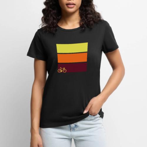 tricolor with bicycle - Women's Premium T-Shirt