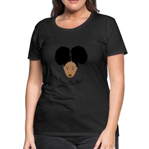 Black Girl Magic Afro Puffs - Women's Premium T-Shirt
