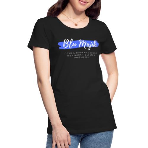 Boss Man BM Design (White/Blue) - Women's Premium T-Shirt