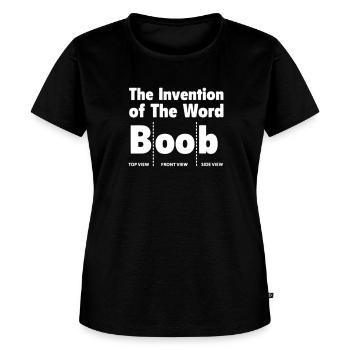 Funny Boob T Shirt - Women's Premium T-Shirt - black - Front - Selfina (174cm)