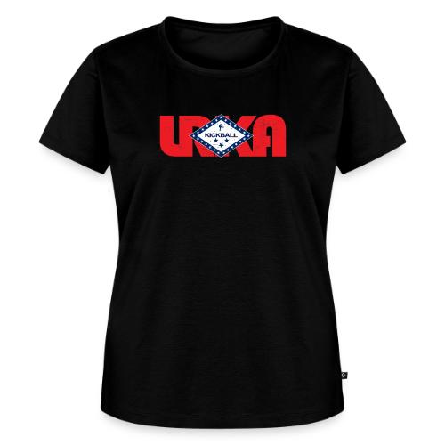 arkansas flag LRKA DISTRESSED - Women's Premium T-Shirt