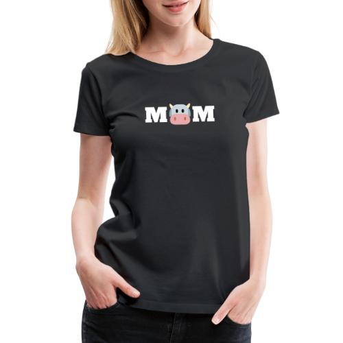 Cow Mom Premium Scoop - Women's Premium T-Shirt