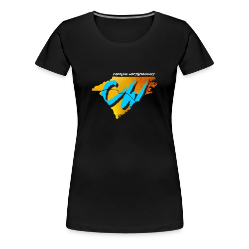 Carolina Wrestlemaniacs Logo Blk - Women's Premium T-Shirt