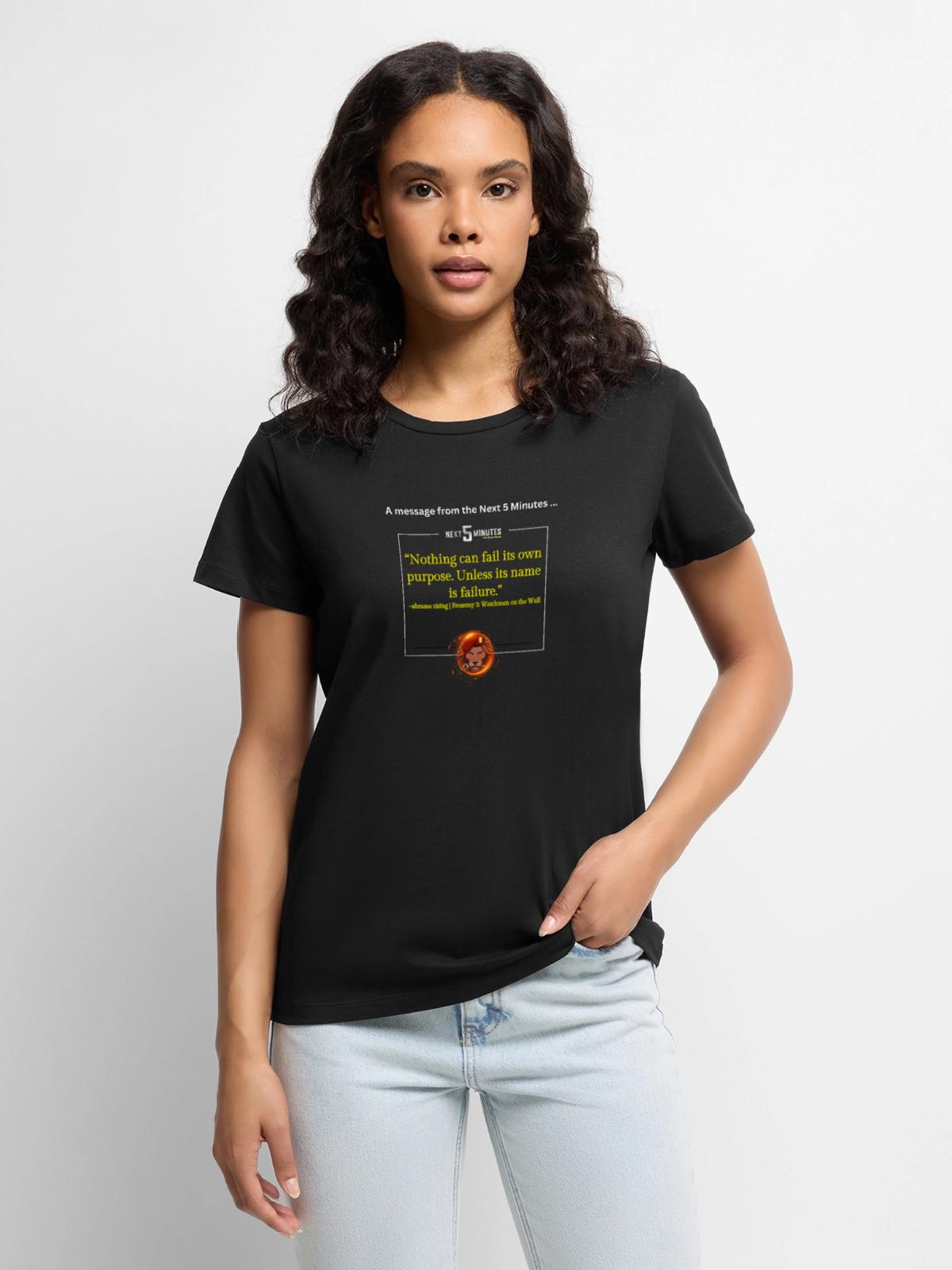 Nothing can fail its purpose Shawn Abrams - Women's Premium T-Shirt - black - Front - Selfina (174cm)