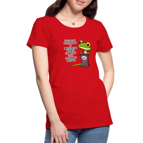 Public Comment Lizard Design - Women's Premium T-Shirt