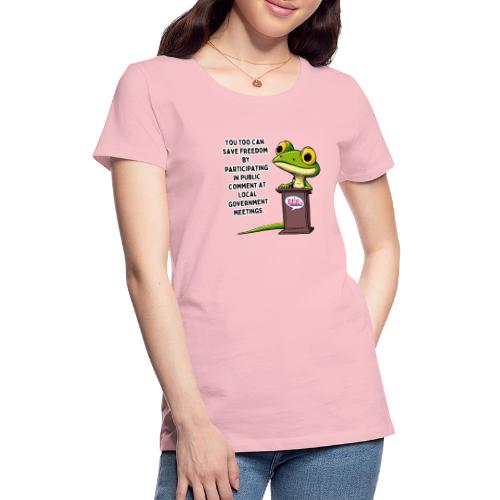 Public Comment Lizard Design - Women's Premium T-Shirt