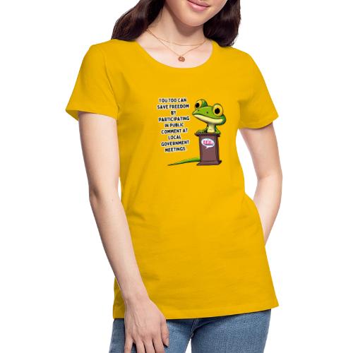 Public Comment Lizard Design - Women's Premium T-Shirt