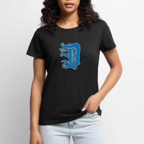 The D® Blue and Silver - Women's Premium T-Shirt