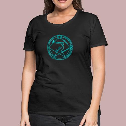 darknet logo cyan - Women's Premium T-Shirt