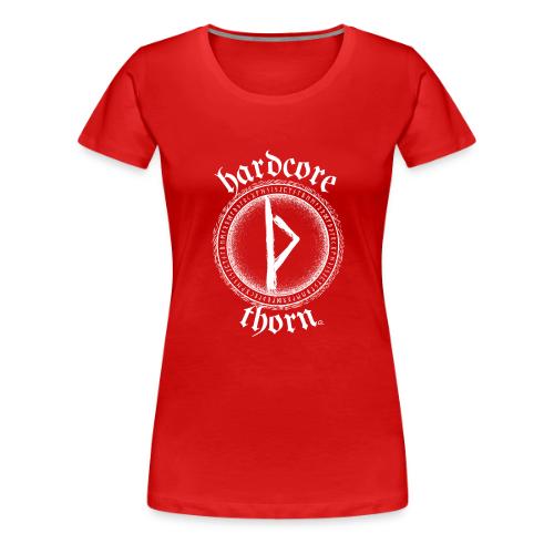 Hardcore Thorn (white design) - Women's Premium T-Shirt