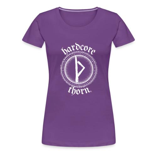 Hardcore Thorn (white design) - Women's Premium T-Shirt