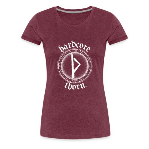 Hardcore Thorn (white design) - Women's Premium T-Shirt