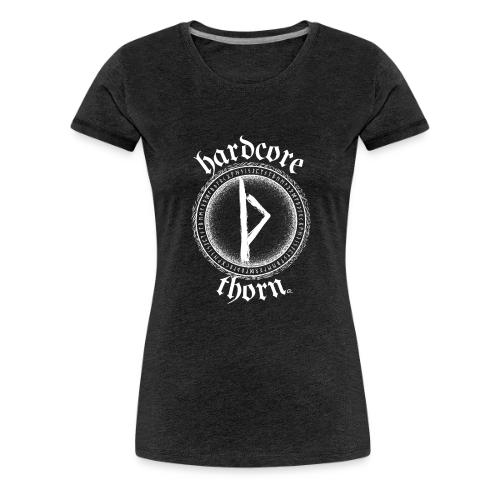 Hardcore Thorn (white design) - Women's Premium T-Shirt