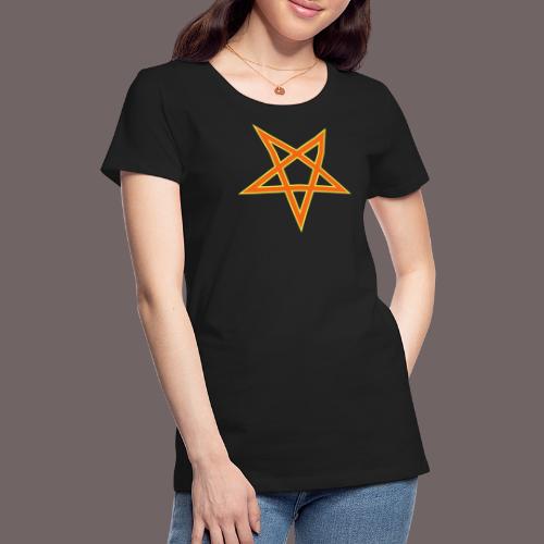 Pentagram Pentacle 2-tone vector - Women's Premium T-Shirt
