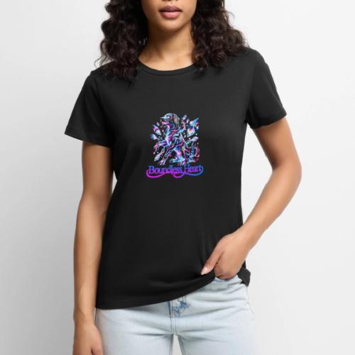 Boundless Heart Neon Galaxy Dog Shirt - Women's Premium T-Shirt