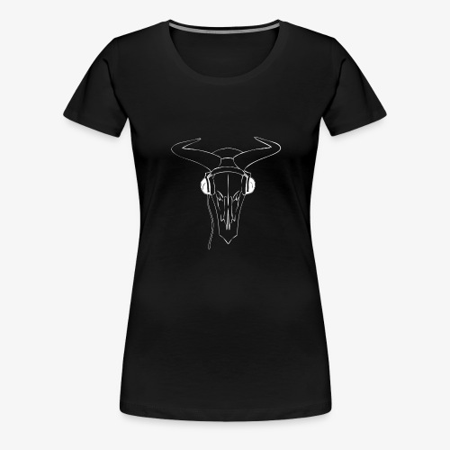 Bison Skull outline - Women's Premium T-Shirt