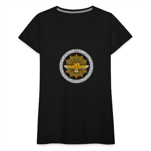 Faravahar and Sun - Women's Premium T-Shirt