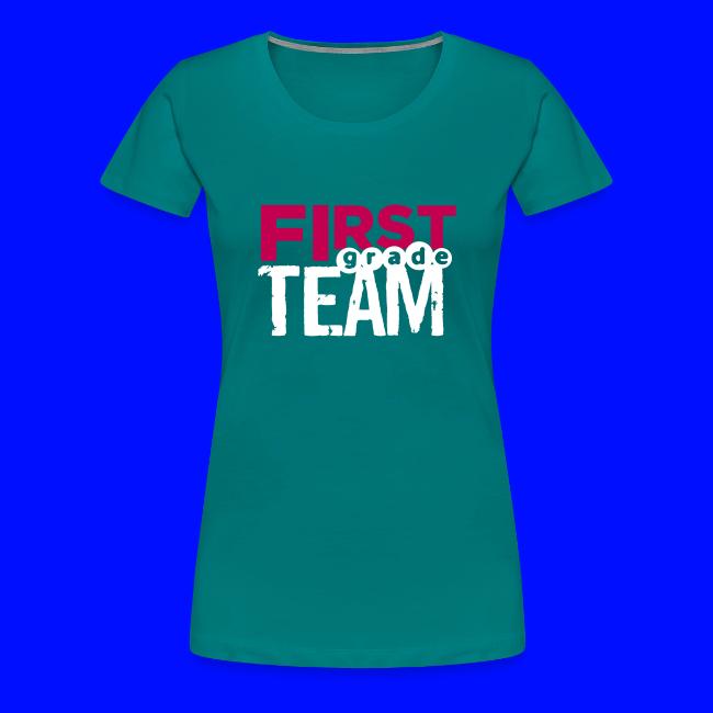 Bold First Grade Team Teacher T-Shirts