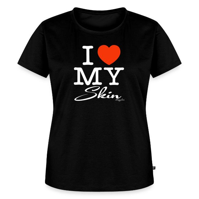 I LOVE MY SKIN (white text design)