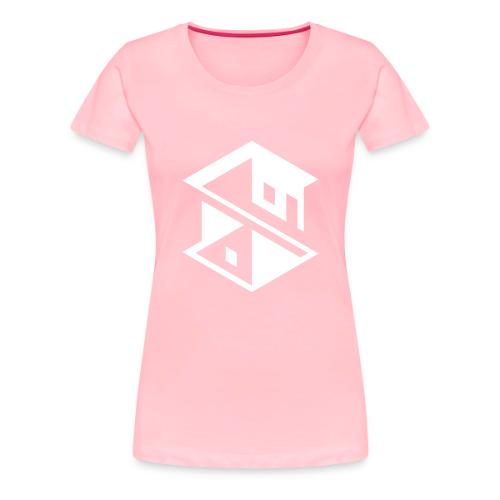 Unreal Estate Records Logo White - Women's Premium T-Shirt