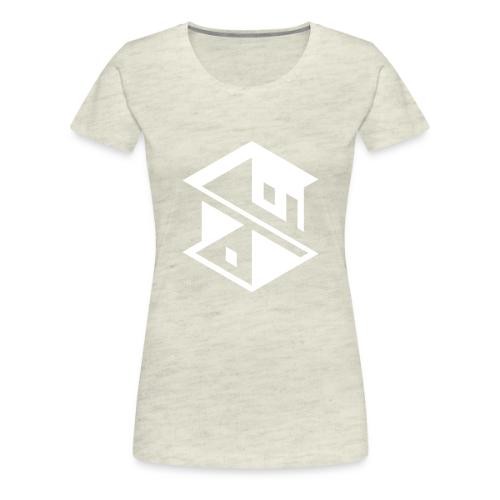 Unreal Estate Records Logo White - Women's Premium T-Shirt