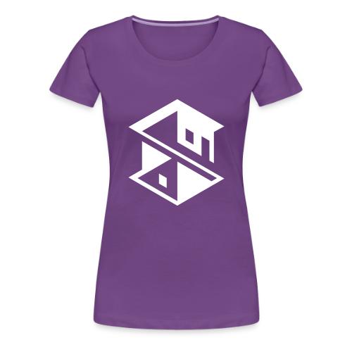 Unreal Estate Records Logo White - Women's Premium T-Shirt