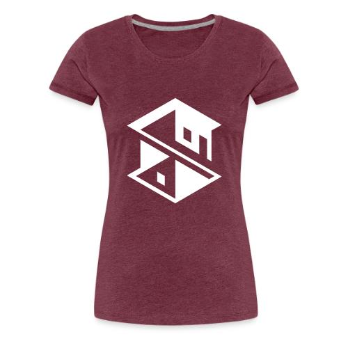 Unreal Estate Records Logo White - Women's Premium T-Shirt