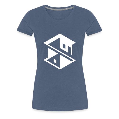 Unreal Estate Records Logo White - Women's Premium T-Shirt